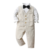 Conjunto de ropa formal a cuadros para niño