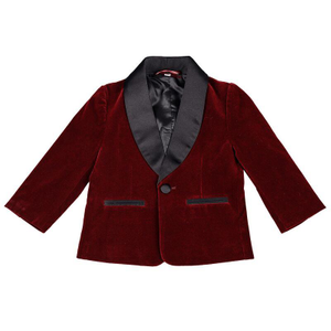 Chaqueta de terciopelo formal para niño